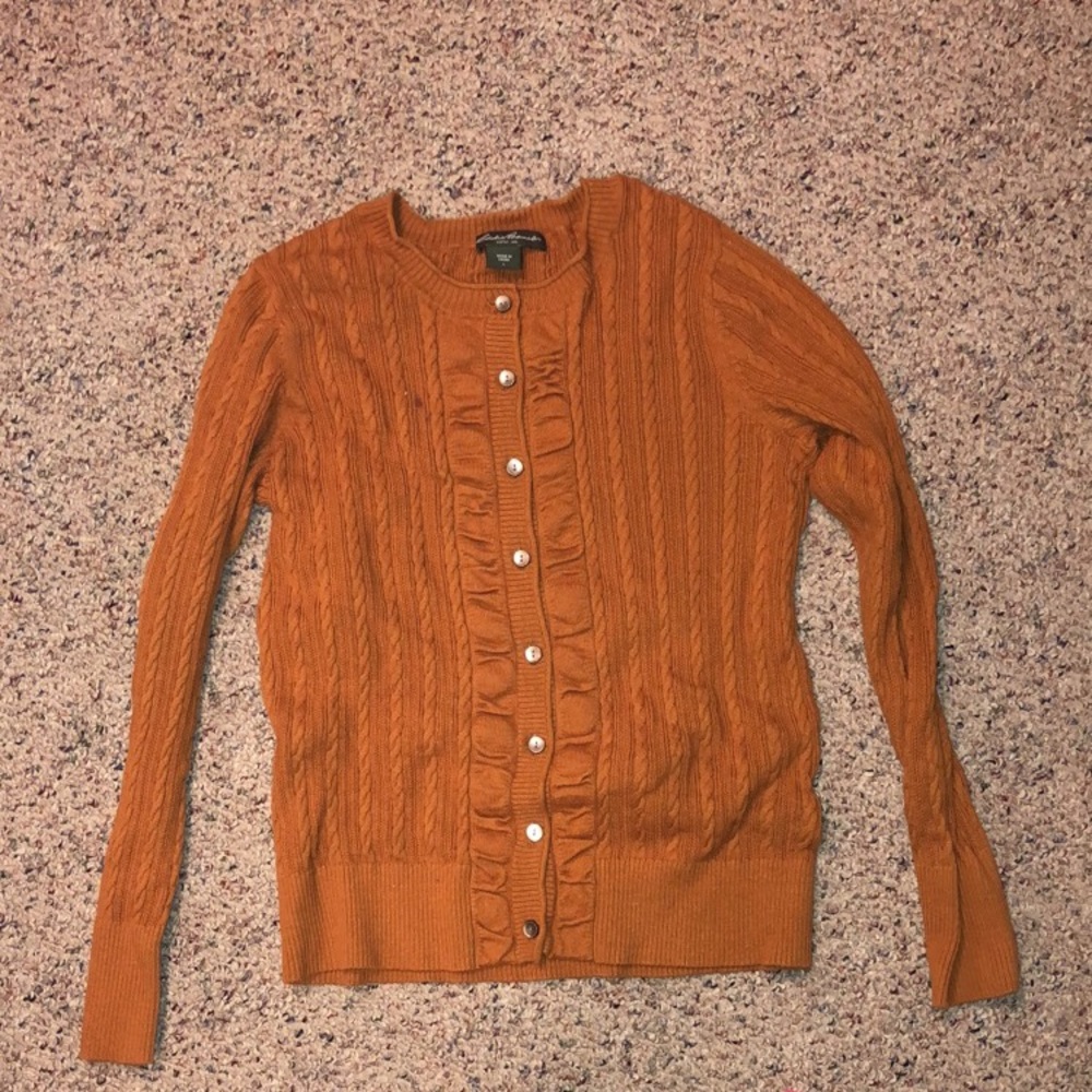 Mustard cardigan sweater
